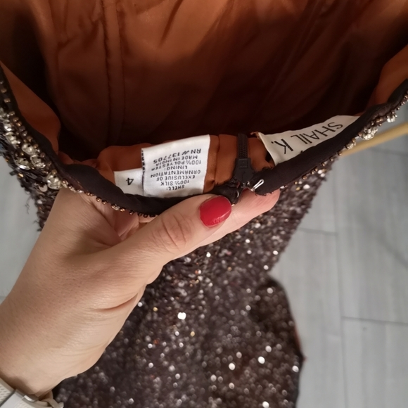 Shail k evening gown, full sequin - Picture 4 of 4